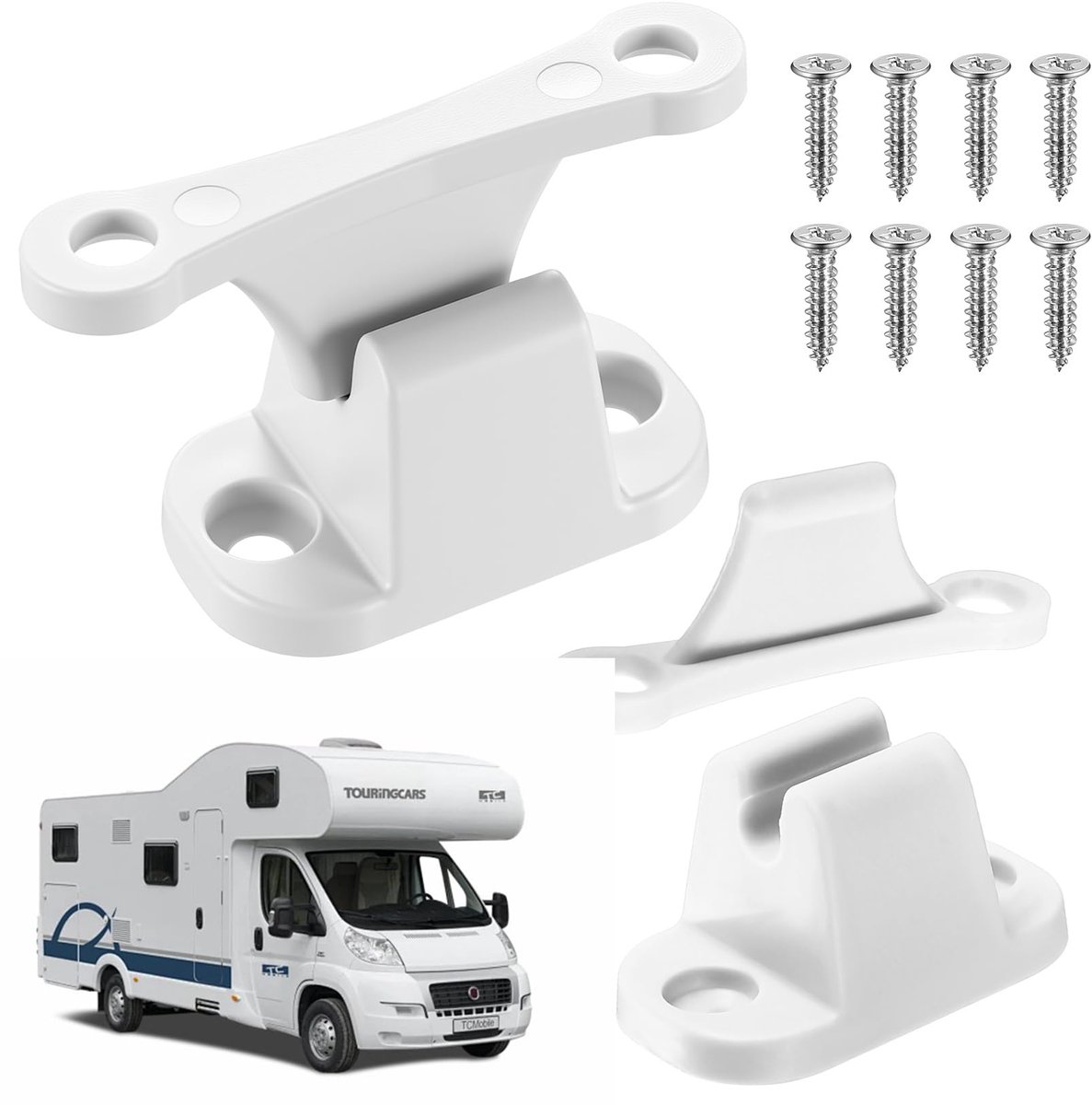 Deurvastzetter - Kunststof - Voor campers - 2 stuks