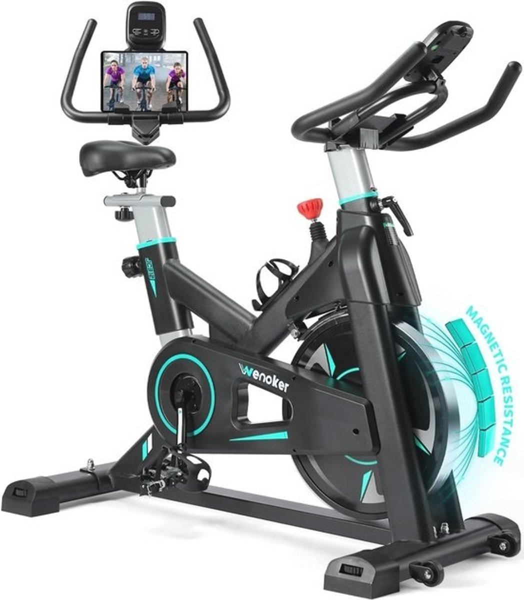 Hometrainer met Verstelbare Magnetische Weerstand en Digitale Monitor voor Comfortabel Thuis Fietsen