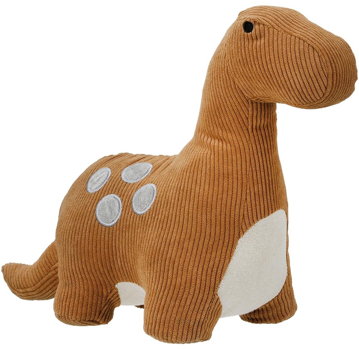 Dinosaurus Deurstopper - van Cordstof - Lichtbruin - 38 x 14 x 25 cm