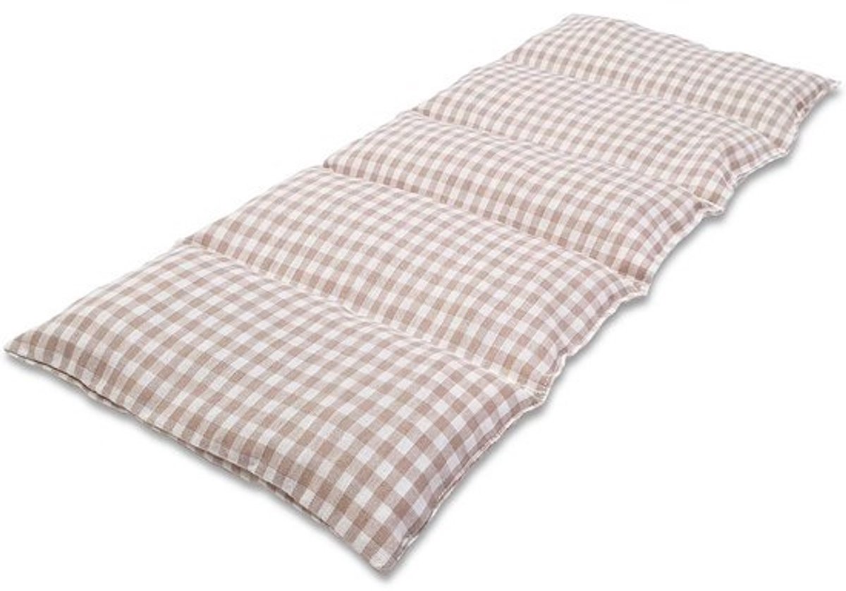 Kersenpitkussen 50x20 cm met 5 interne vakken voor warm en koud gebruik