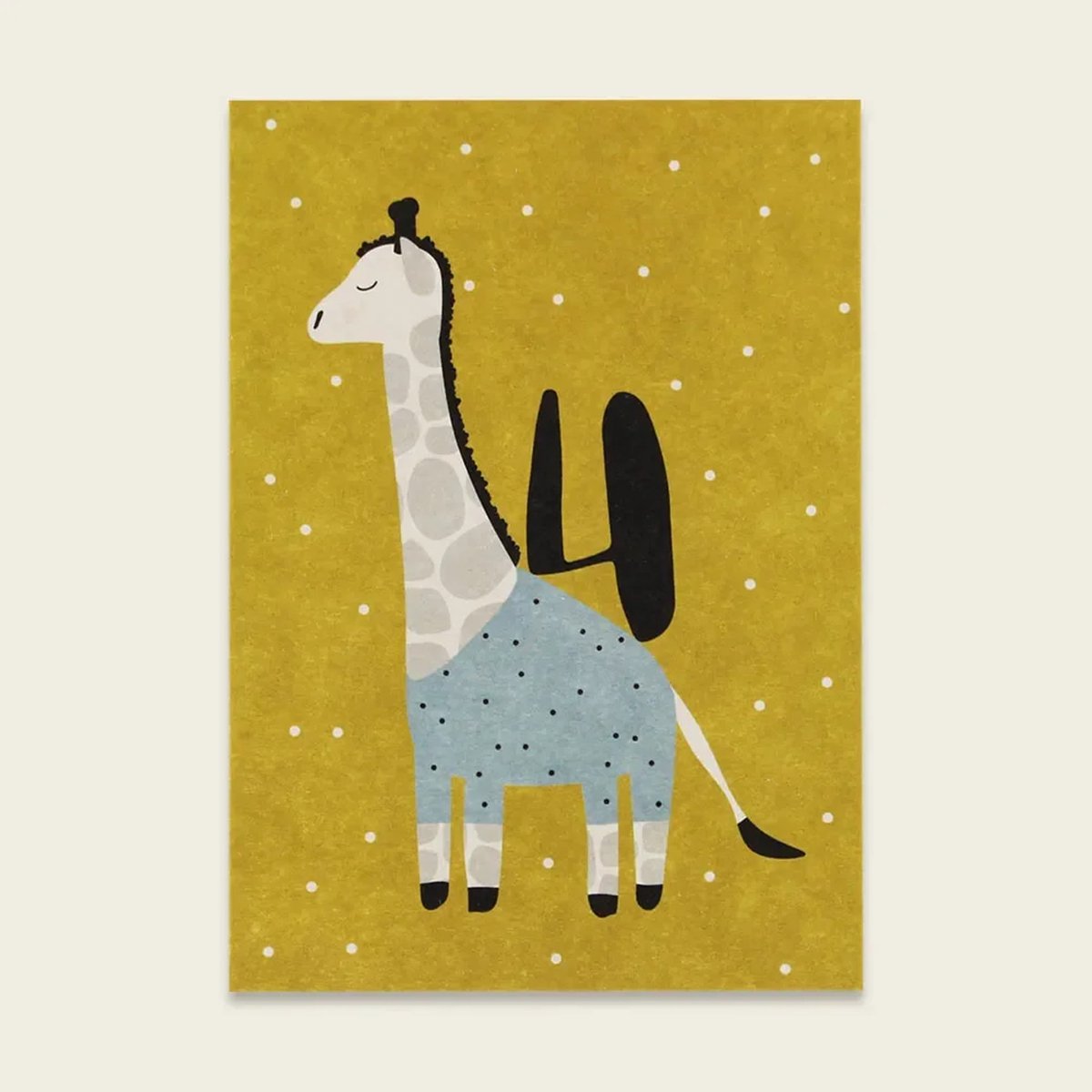 Ava & Yves ansichtkaart giraffe "4