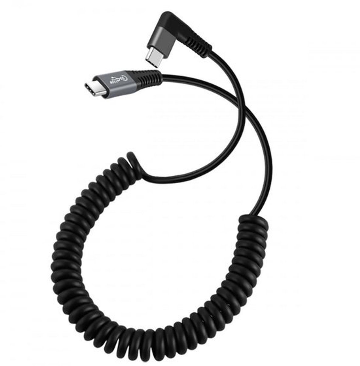 USB-C USB4 Spiraalkabel 20 Gbit/s 100W 8K Type-C Hoek voor Tablet en Toetsenbord