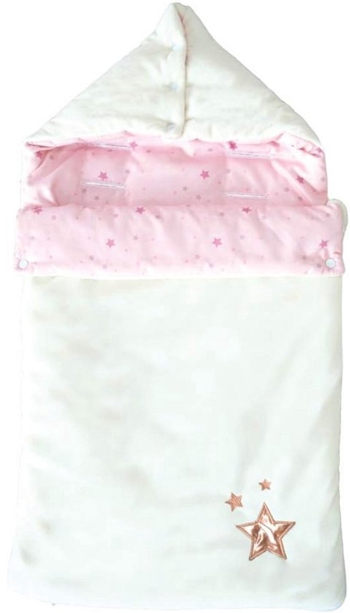 Babyslaapzak met Capuchon en Openingen voor Gordels - 80 cm