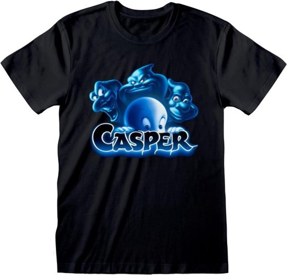 Vriendelijke Geest Film T-shirt voor Heren - Kortemouw Zwart Spook T-shirt