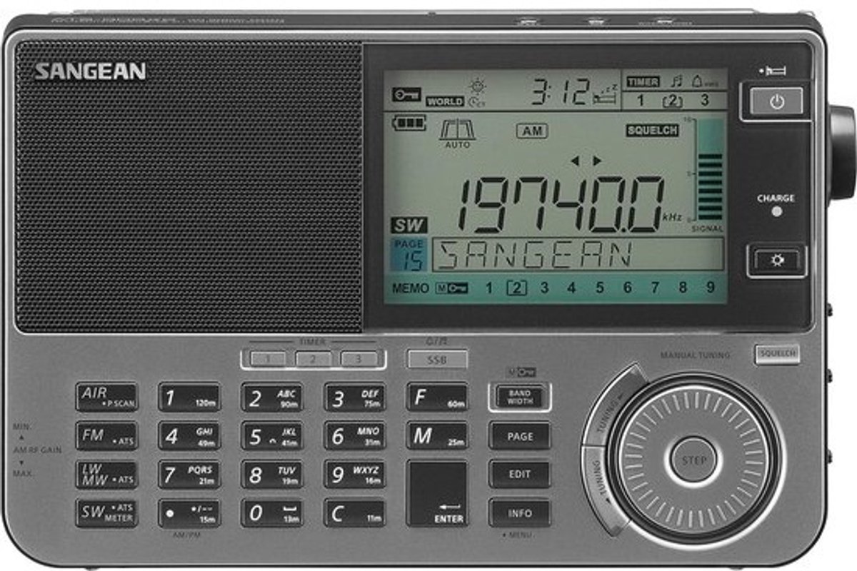 Draagbare Wereldontvanger met SSB, Airband en ATS - Hoogwaardige Radio