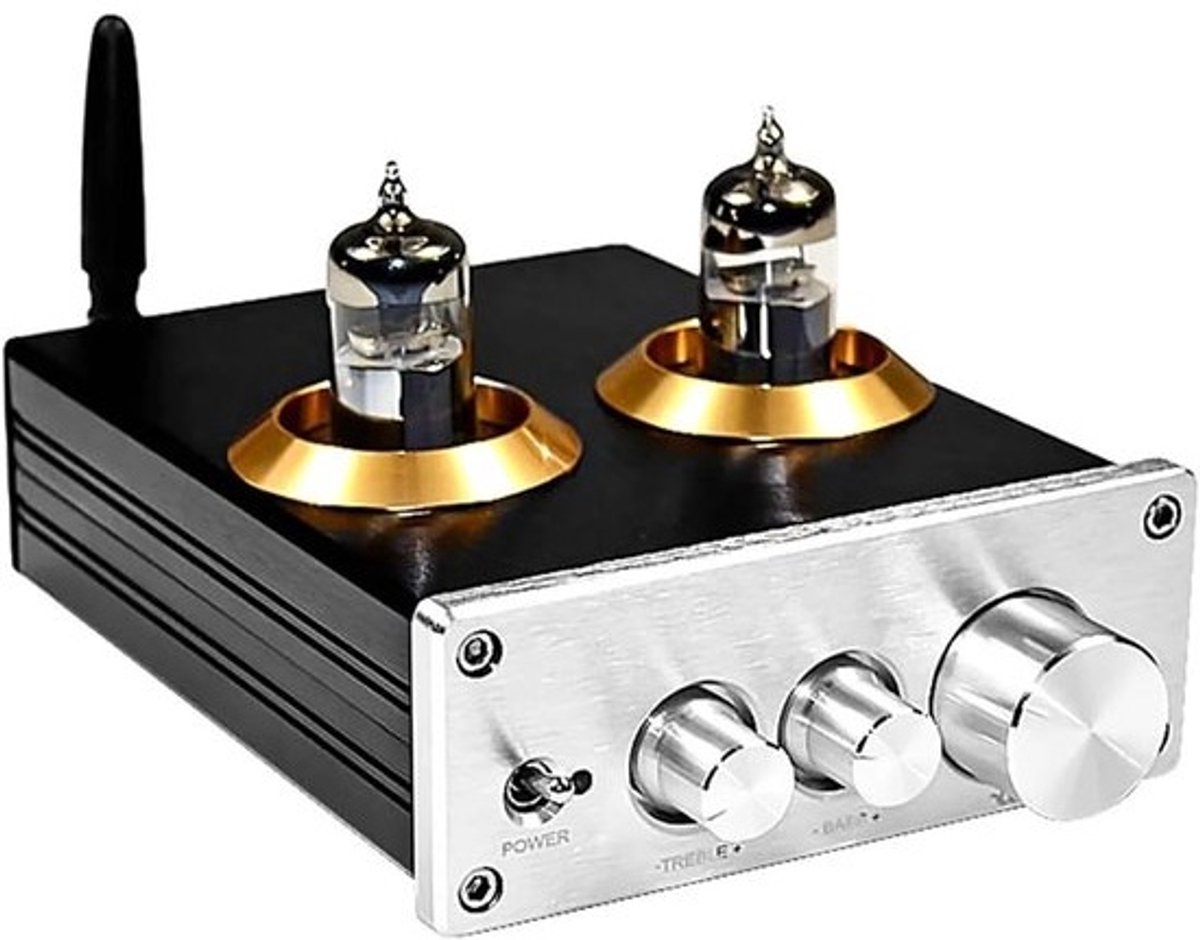 Tube Voorversterker - Stereo Preamp - Muziek Geluid - Bluetooth 4.2 Connectie - Compact Formaat