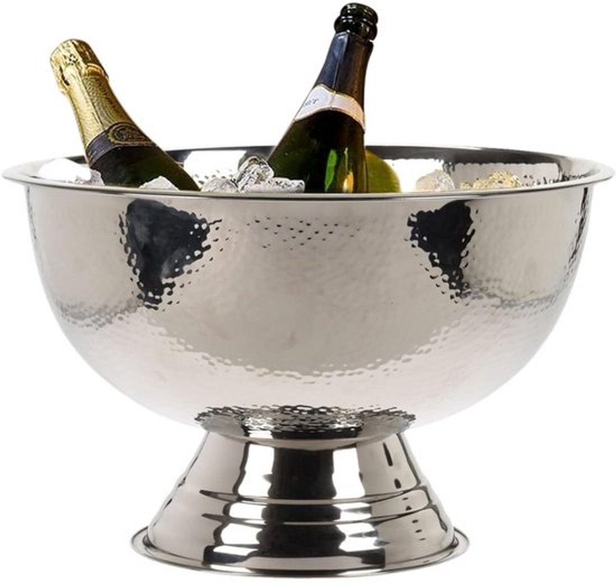 Gehamerde Champagnekoeler Schaal 39x24 cm Edel