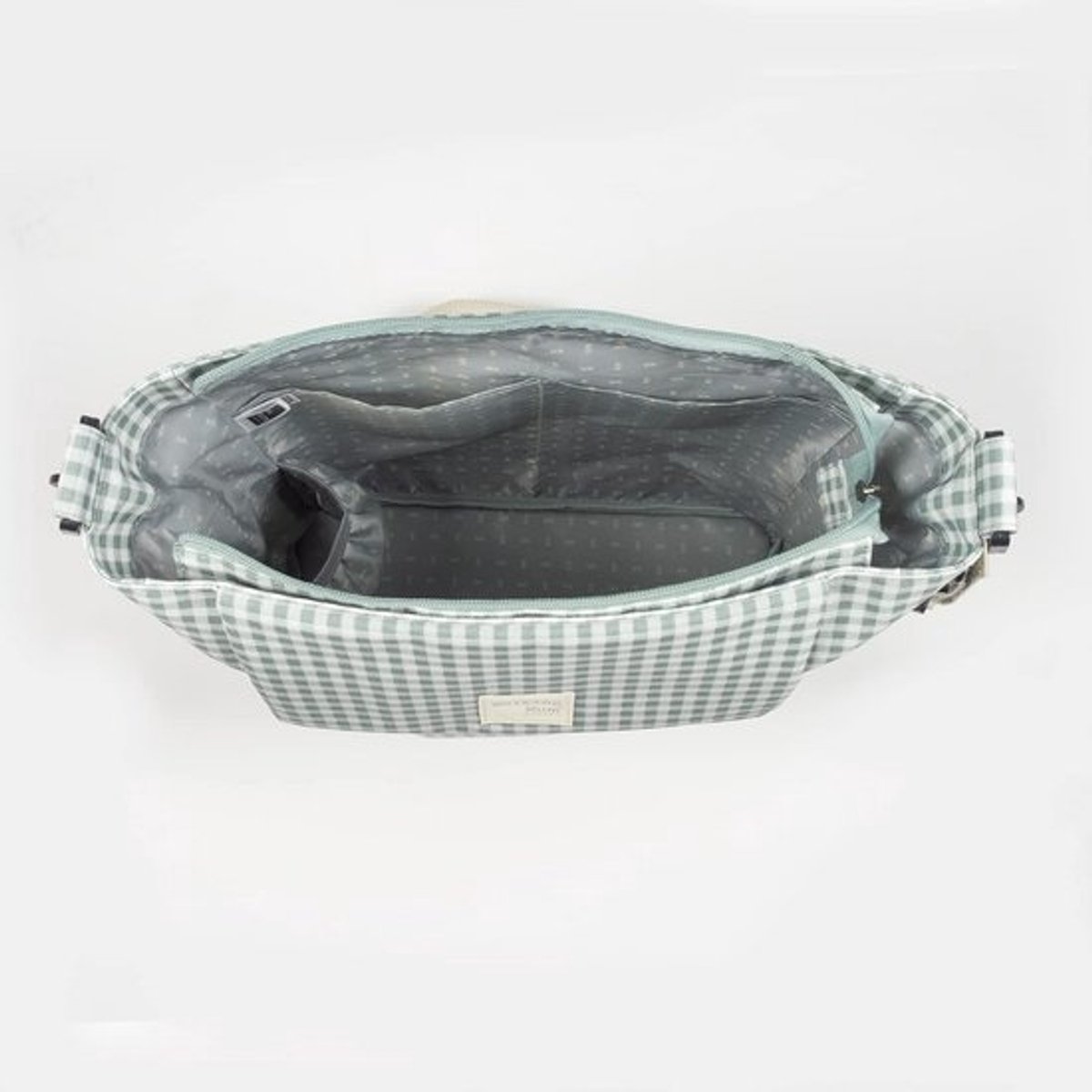 Luiertas voor kinderwagen en schouder - groen - 42 x 36 x 13 cm