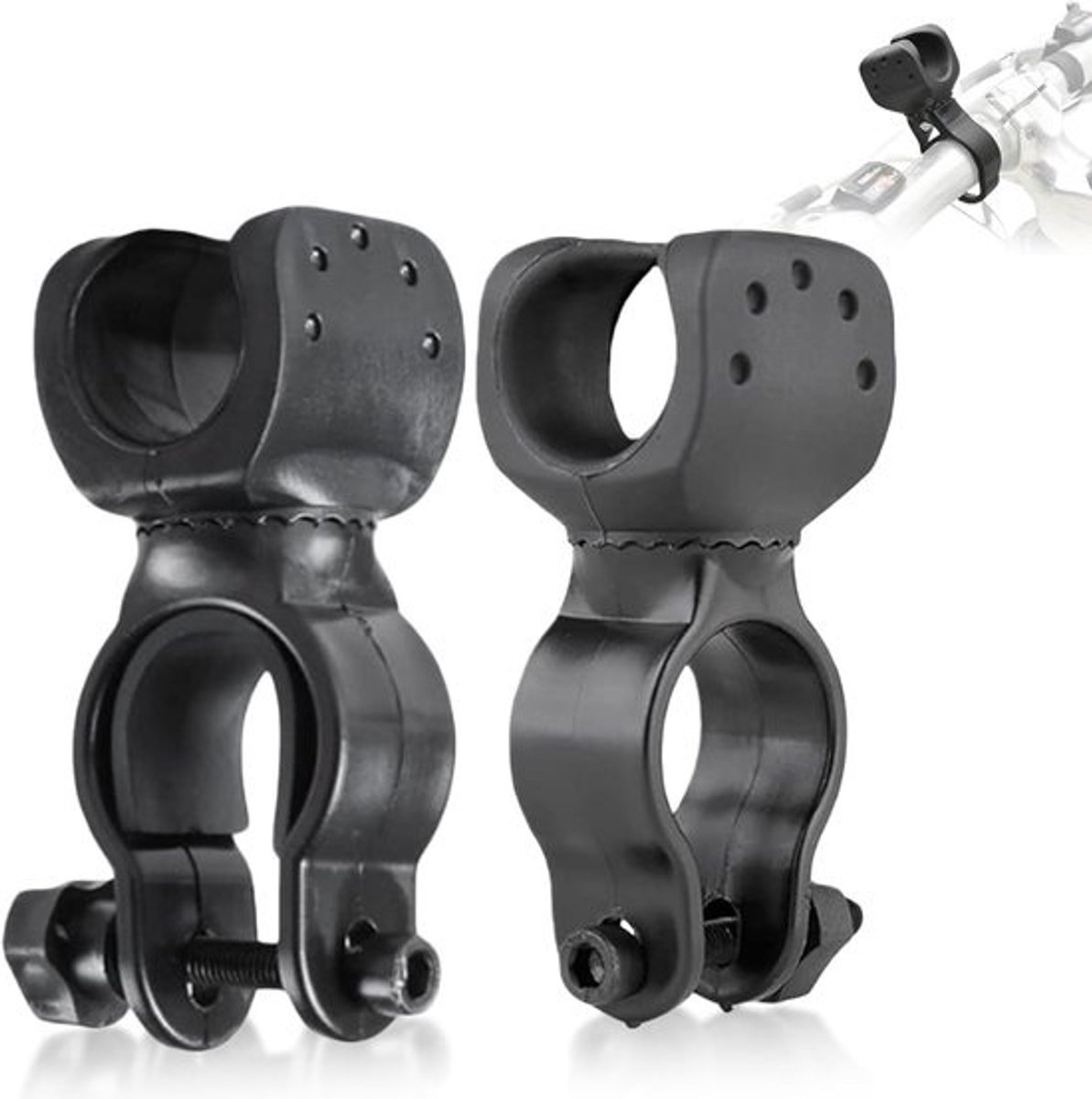 2-pack roestvrije stokhouder voor rolstoel, scooter, looprek en elektrische voertuigen