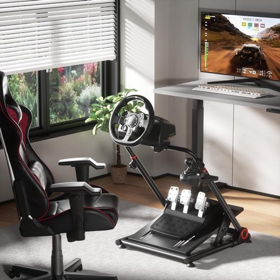 Inklapbare Stuurwiel Standaard voor Racesimulator - Universele Houder voor Stuur, Pedaal en Pook — afbeelding 3