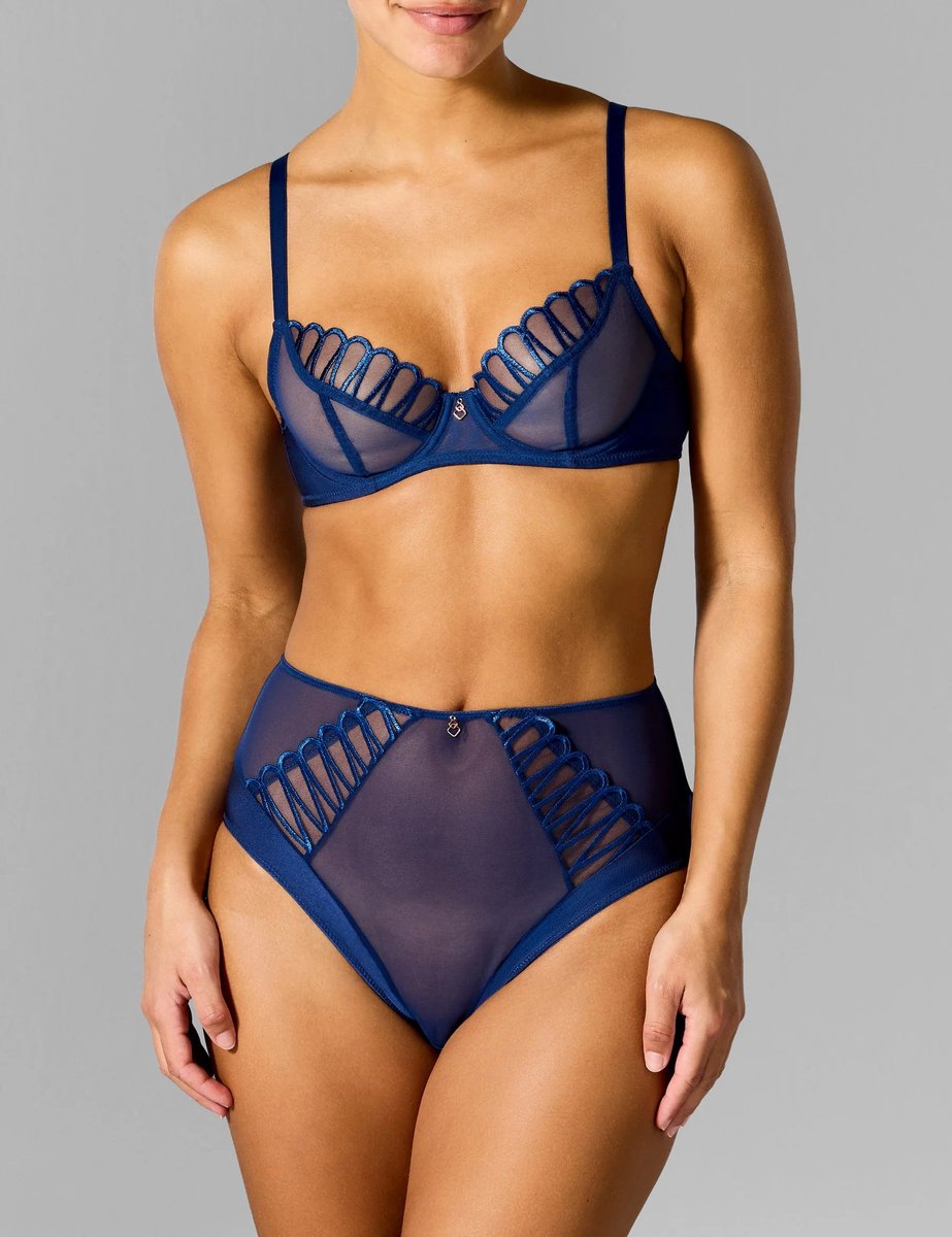 Sapph - Lara Plunge BH Navy - maat 85C - Blauw