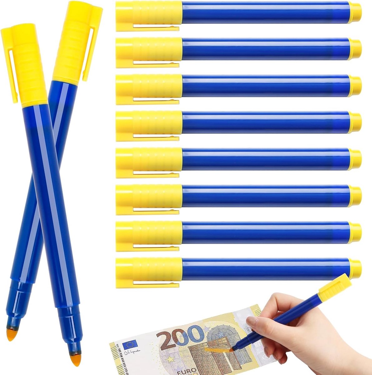 15-delige Pen voor het Controleren van Bankbiljetten, Valse Geld Detectie Pen, Geld Test Pen voor Betrouwbare Transacties