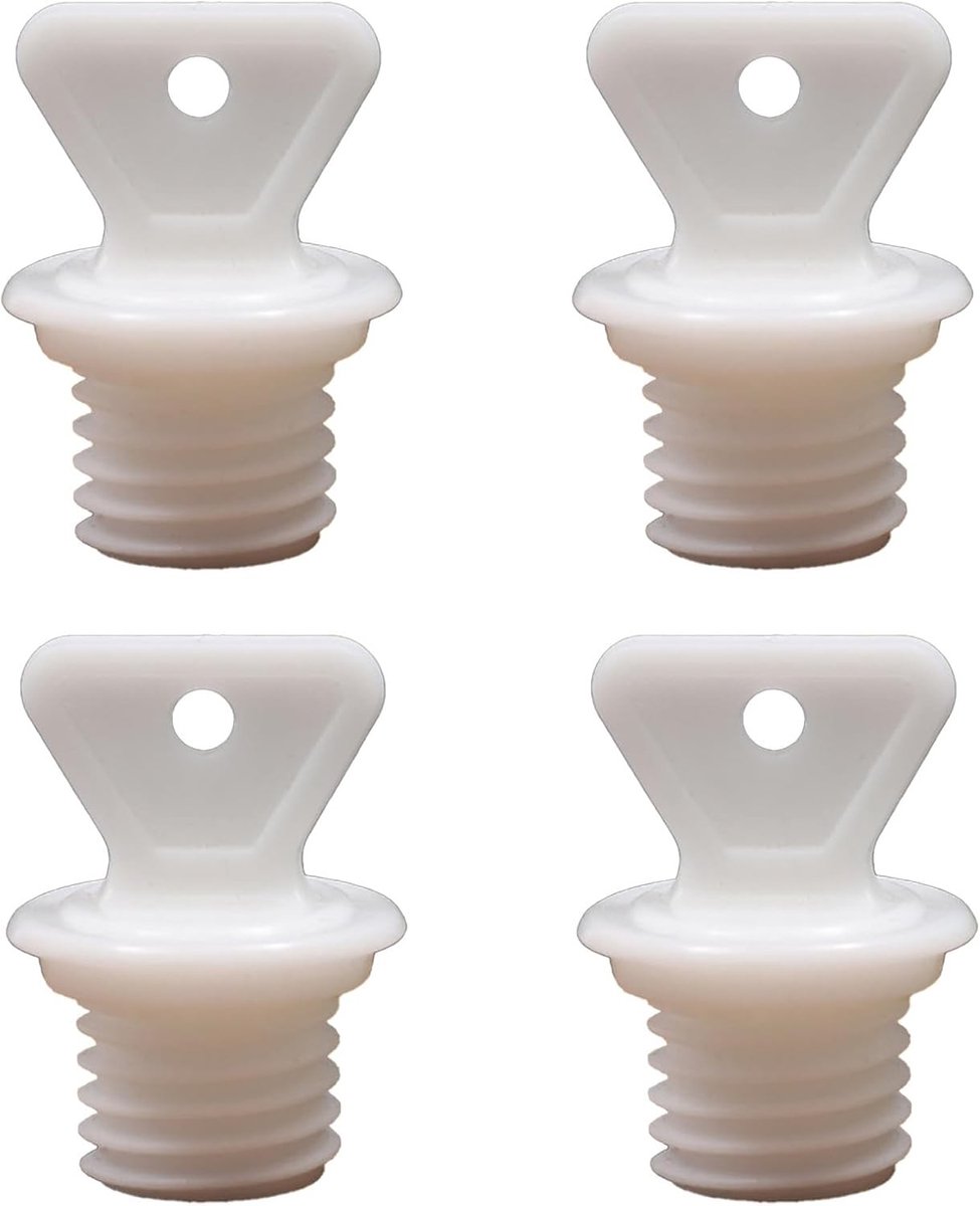 Set van 4 afsluitstoppers voor elektrische warmwaterkruiken, geschikt voor warmwaterzakken en vervangende deksels, ideaal voor veilig gebruik en langdurige warmte.