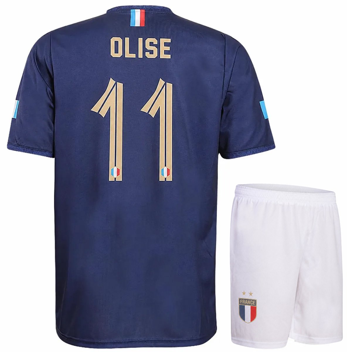 Olise Frankrijk Voetbaltenue Thuis - WK 2026 - Voetbal Tenue Kinderen - Shirt en Broekje - Jongens en Meisjes - Volwassenen - Heren en Dames - Maat 116