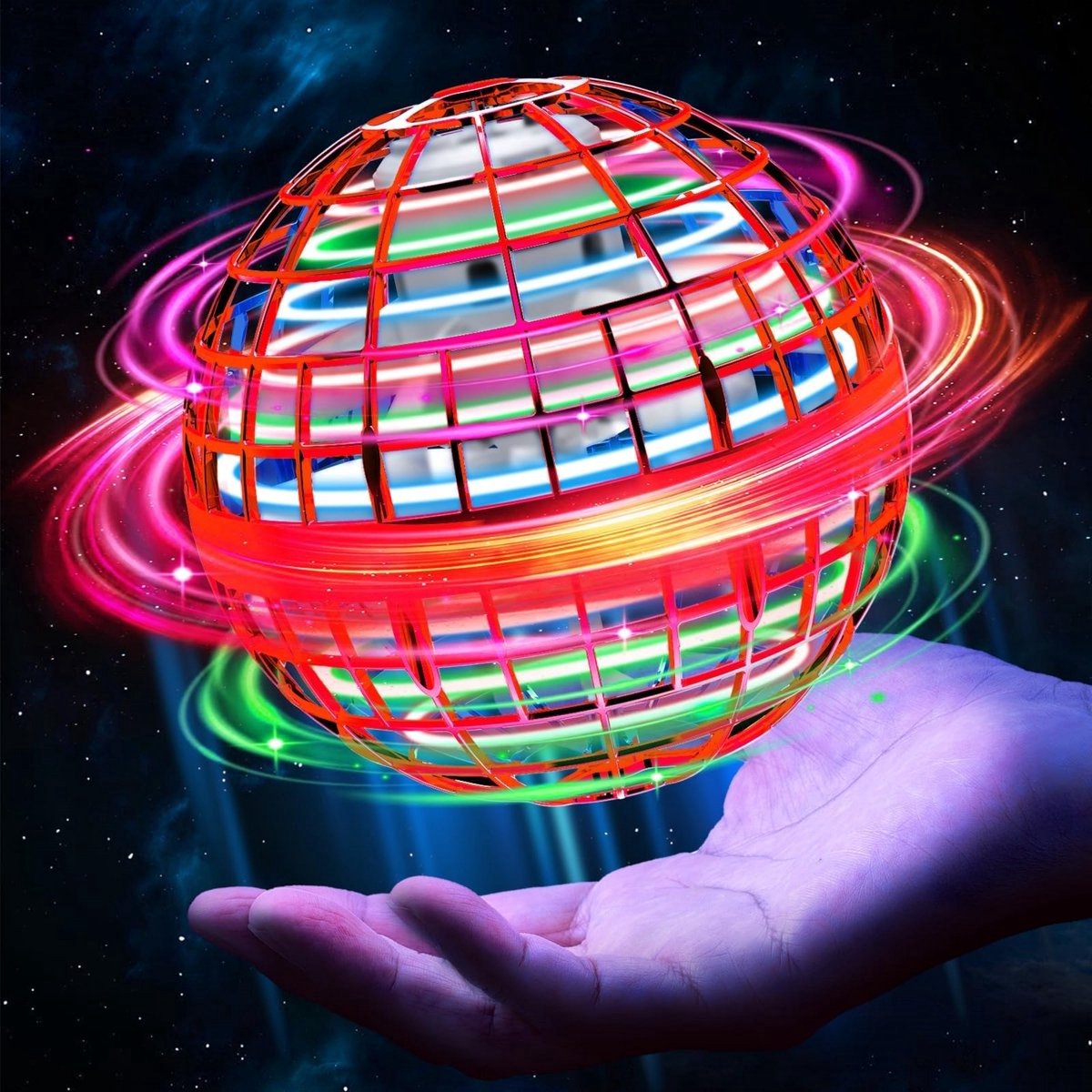 Casalora Zwevende Speelgoed Bal Handbestuurde Vliegende Bal - Magische Zwevende Bal met LED Verlichting - Veilige Mini Drone voor Kinderen (6-12 jaar) - Geschikt voor Binnen en Buiten - Inclusief Oplaadbare Batterij - Perfect Cadeau