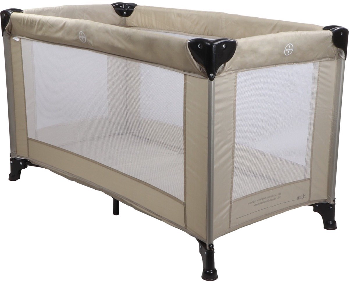 MamaLoes Soof Beige Campingbed + Opvouwbaar Matras in Tas thumbnail 6