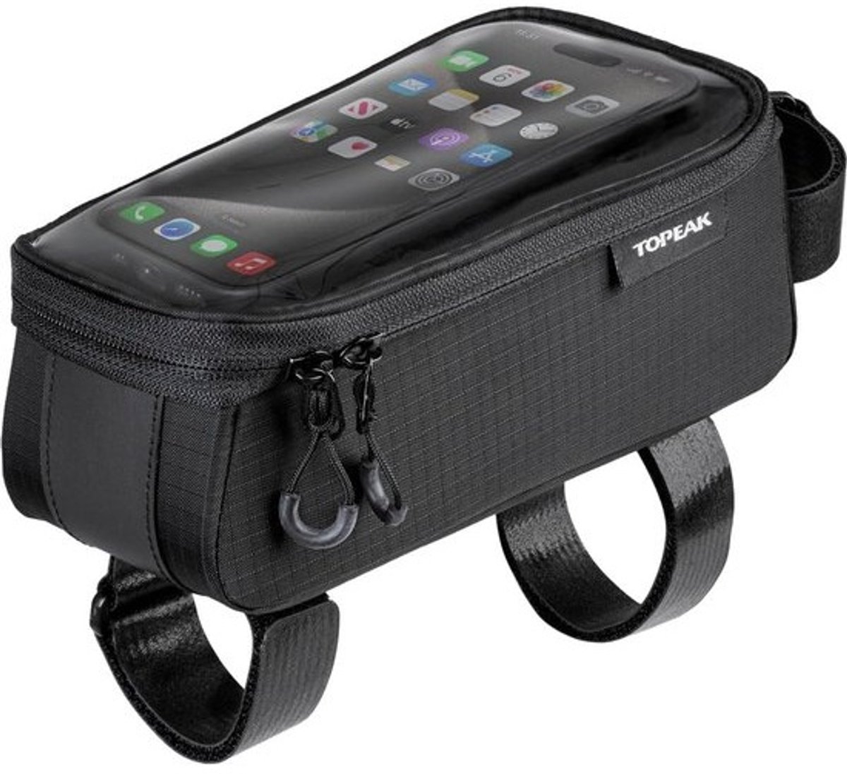 Fiets frame tas met waterdichte telefoonhouder en opbergvakken