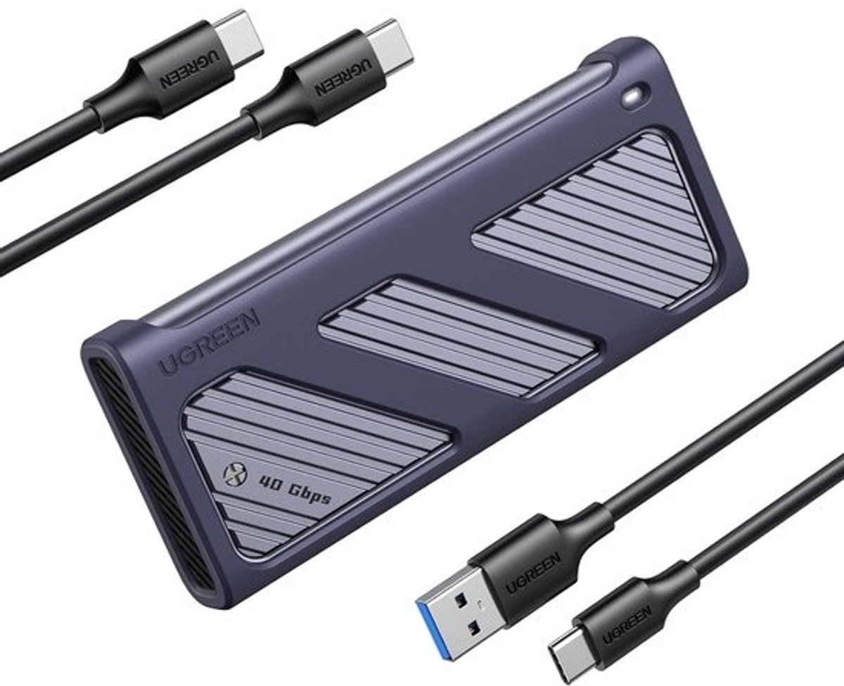 M2 NVMe SSD Behuizing USB4 40Gbps voor Thunderbolt 4/3 Mac Windows iOS