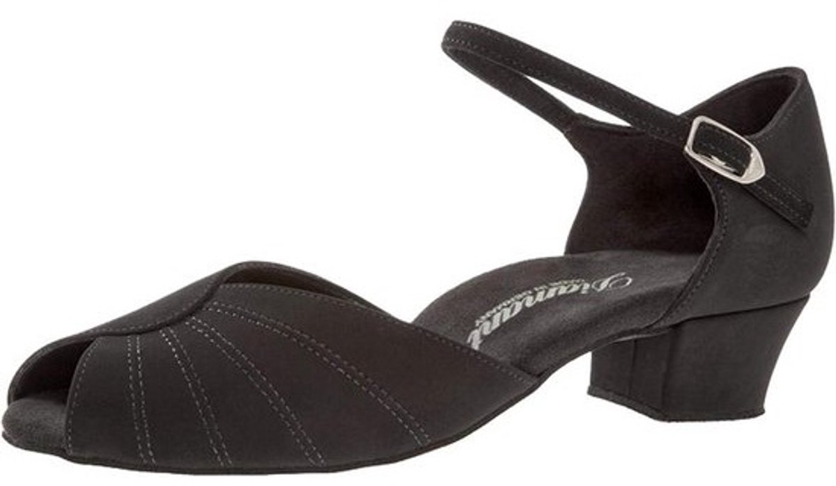 Dames Dansschoenen Zwart Comfortabele Latin Pompcubaanse Hak