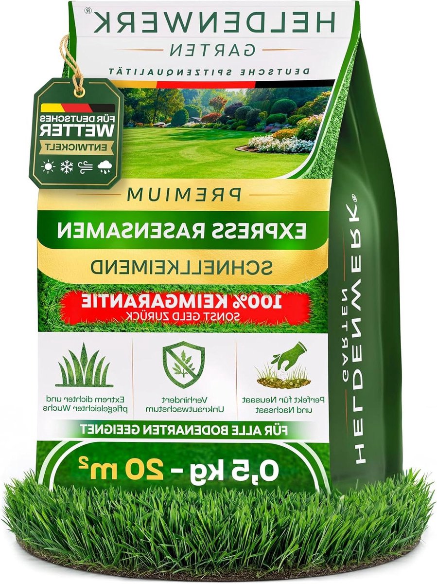 Graszaad - Gazonzaad Nazaaien - Snel Groen Gazon - Speciaal voor Wisselend Weer - 05 kg / 20 m² - Groen