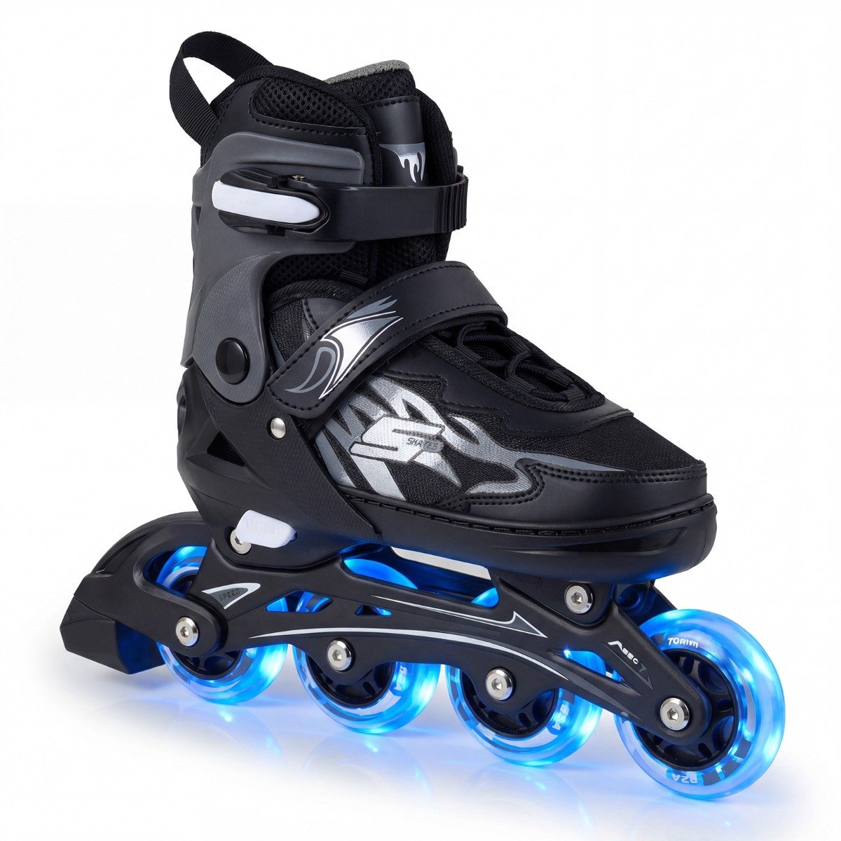 SureDeal® - Sportspeelgoed - Inlineskates - Kinderen - Jaar Voudig Verstelbare - Verlichte Wielen - Veiligheidsvoorzieningen - Peuters - Grijs