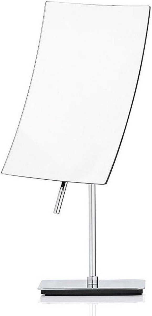 Cosmetische Spiegel - Make-up Spiegel - Gezichtsverzorging - 5x Vergroting - H 29 cm - Verchroomd