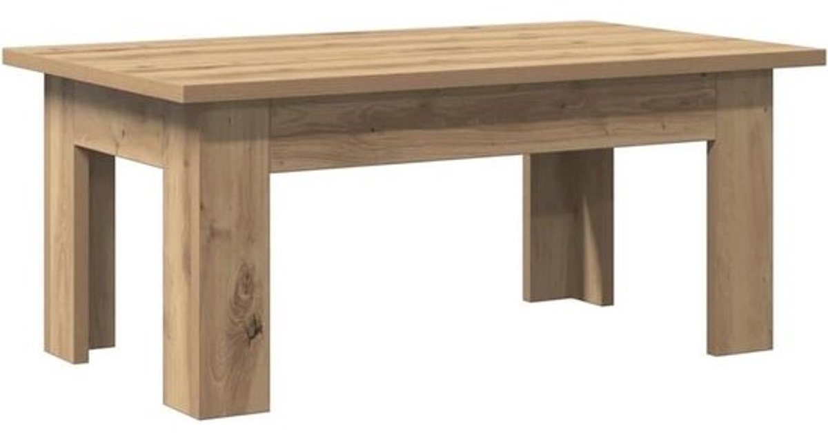 Koffietafel 100x60x42 cm Houten Tafel Artisan eiken kleur