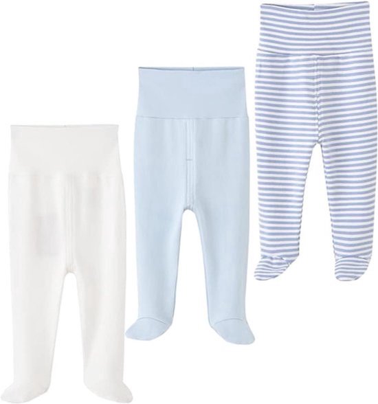 Unisex baby broek met voeten voor jongens en meisjes van 0-12 maanden — afbeelding 2