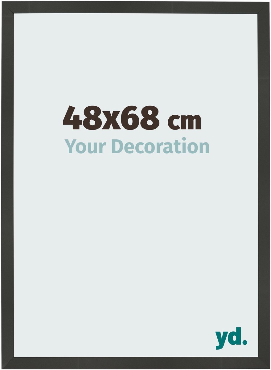 Your Decoration - Fotolijst 48x68 cm - MDF - Antraciet - Bologna