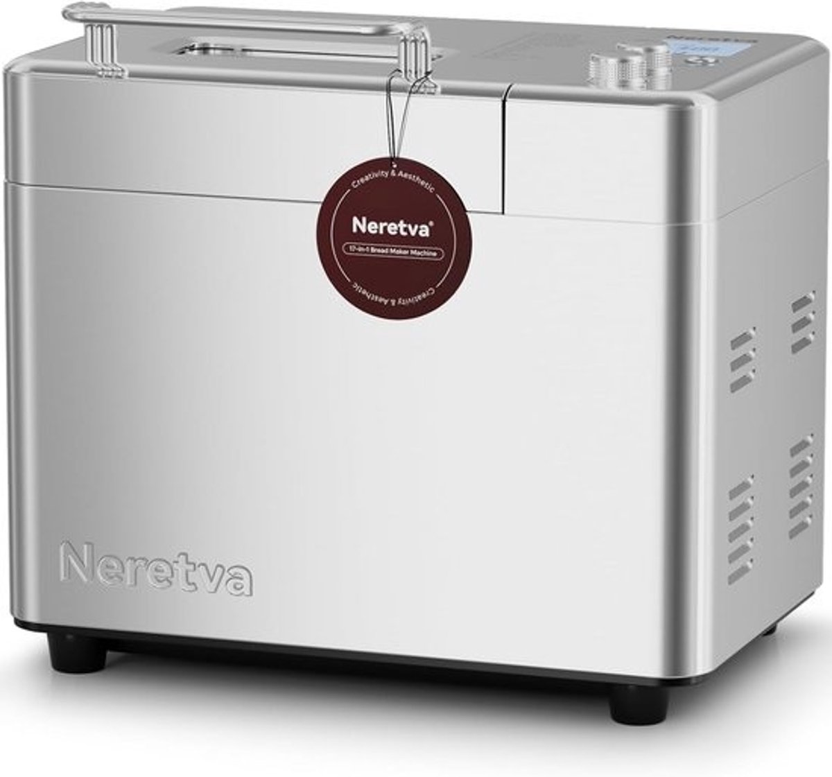 Broodbakmachine met 20 Programma's, Roestvrijstaal en Keramische Pan, 1.3kg