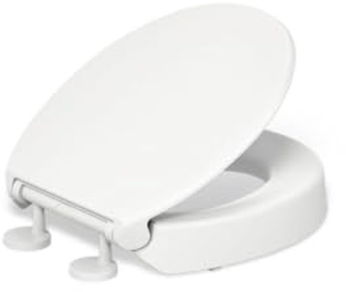 Verhoogde Toiletzitting met Ronde Voorkant - Extra Comfort en Ondersteuning