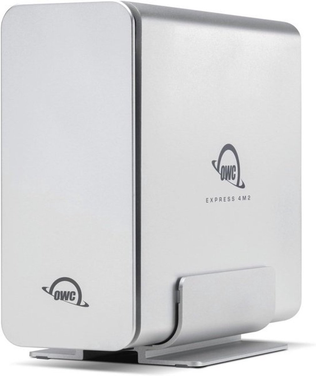 Externe USB4 Behuizing met 4 NVMe M.2 Slots voor SSD | Tot 3200MB/s | RAID Ondersteuning | Mac/PC Compatibel | Aluminium