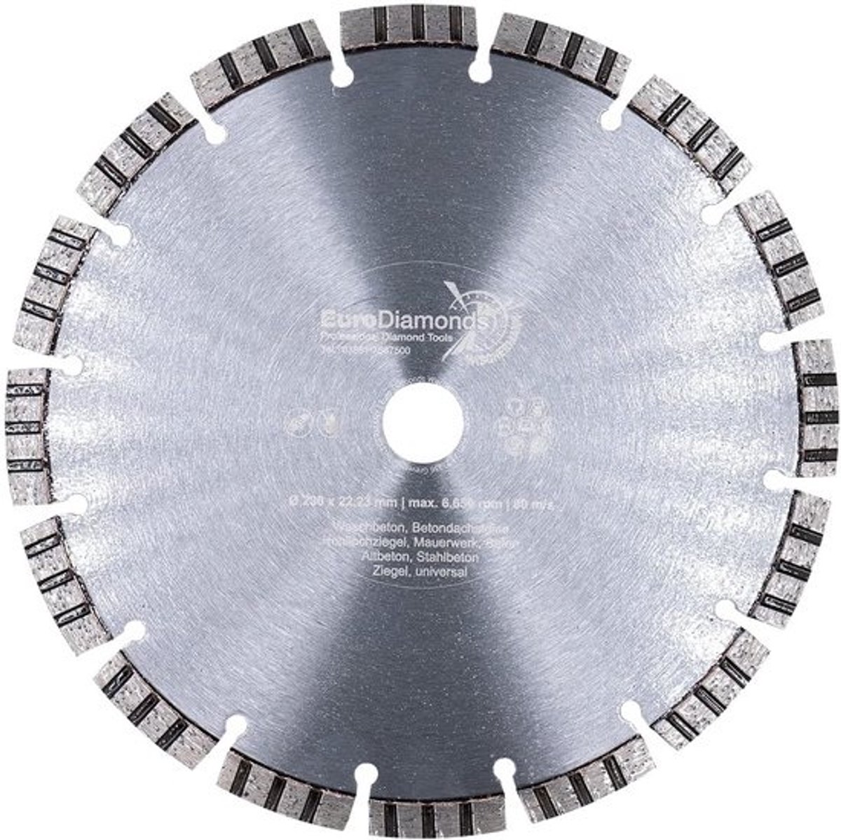 Diamant slijpschijf 230 mm turbo - voor beton en steen