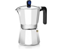 Inductie Espresso Machine - Aluminium Koffiezetapparaat voor 9 Kopjes