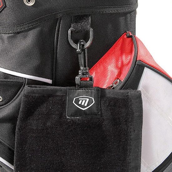 Fitness Masters Tri-Fold Handdoek voor Unisex Sporters - Zwart — afbeelding 3