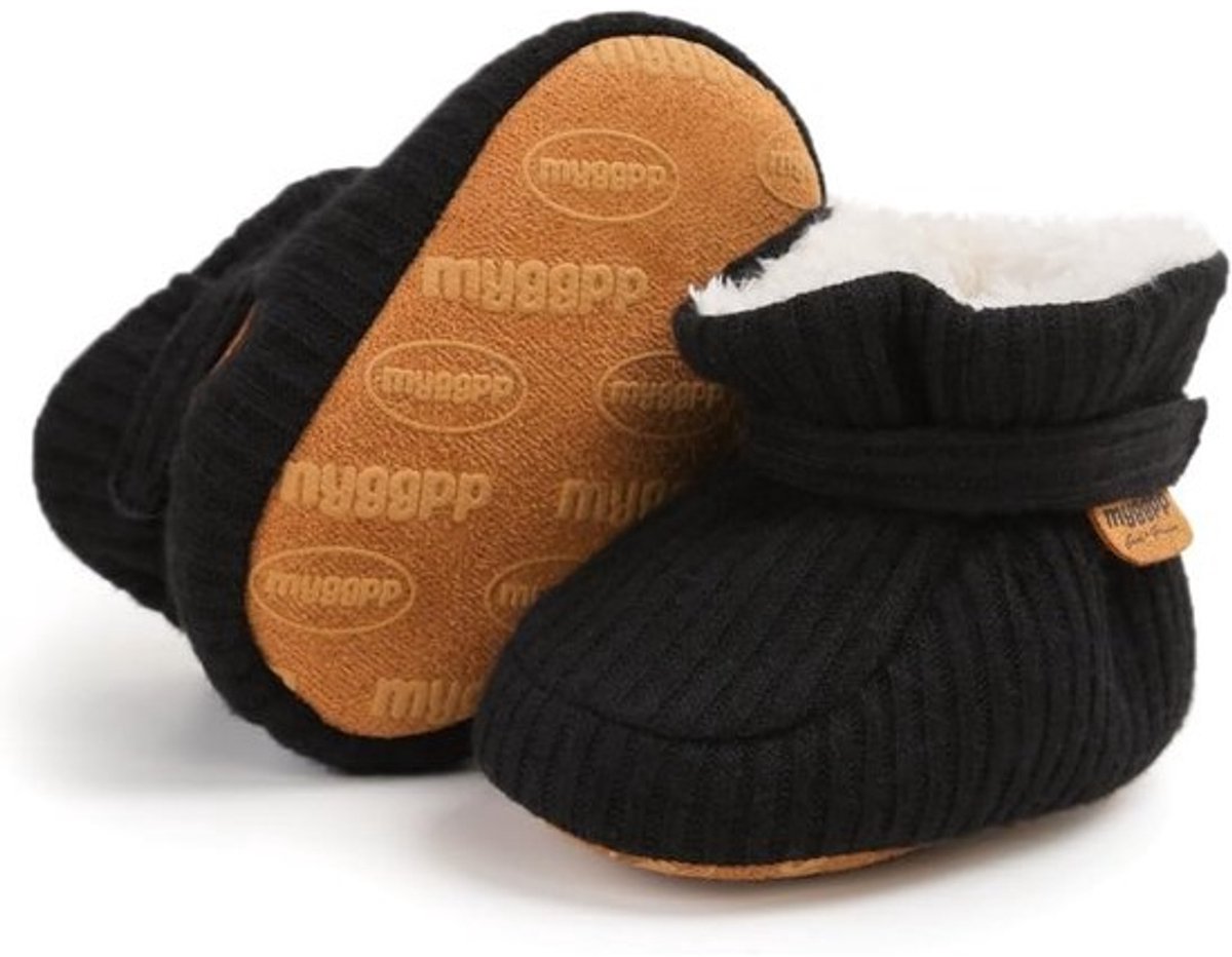 Pluchen Baby Snowboots met Strik - Warme Fleece Anti-Slip Peuterslaarzen