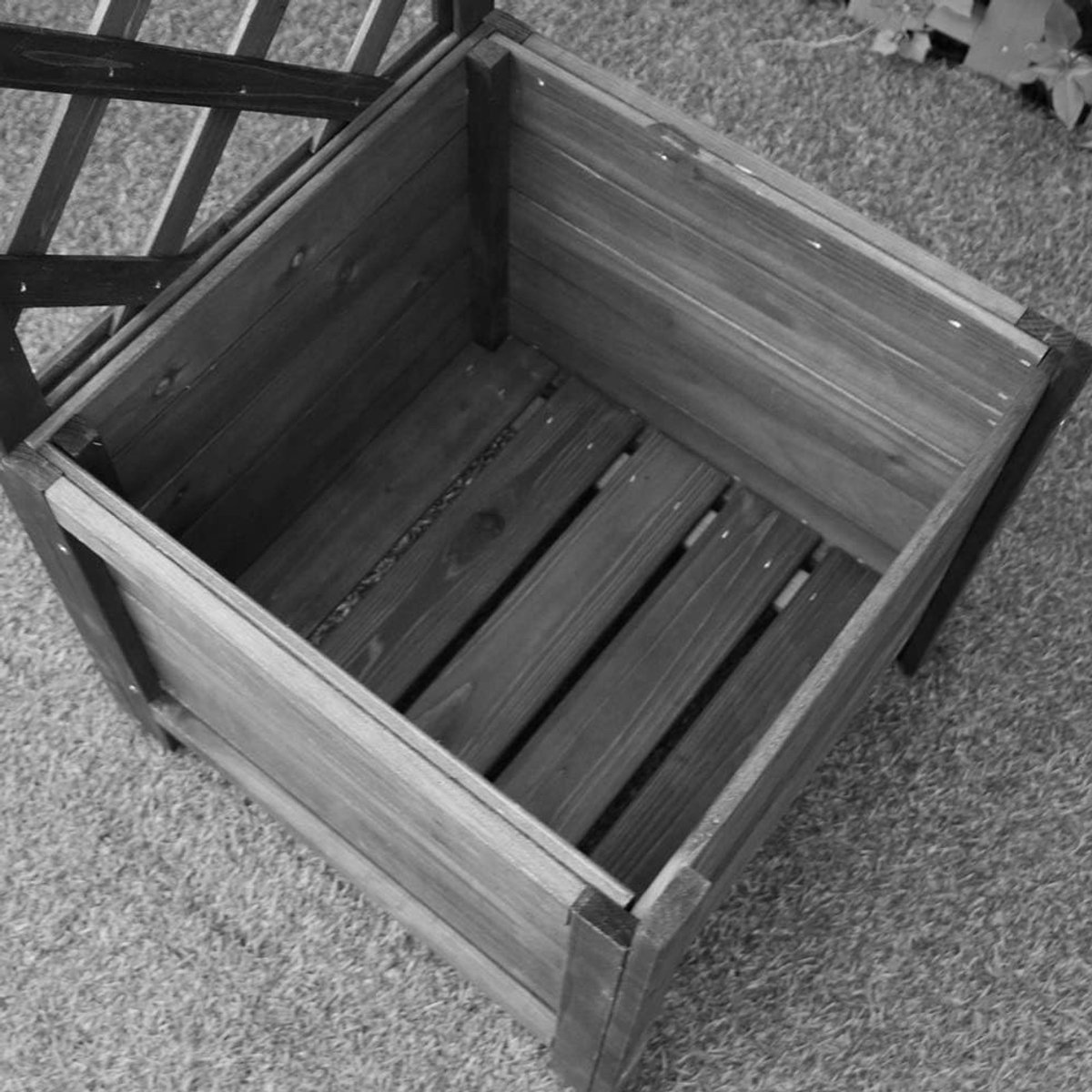 Rozenboog met bloembakken - Klimhulp tuinboog - Planten decoreren - Halve boog design - 179 x 41 x 208 cm