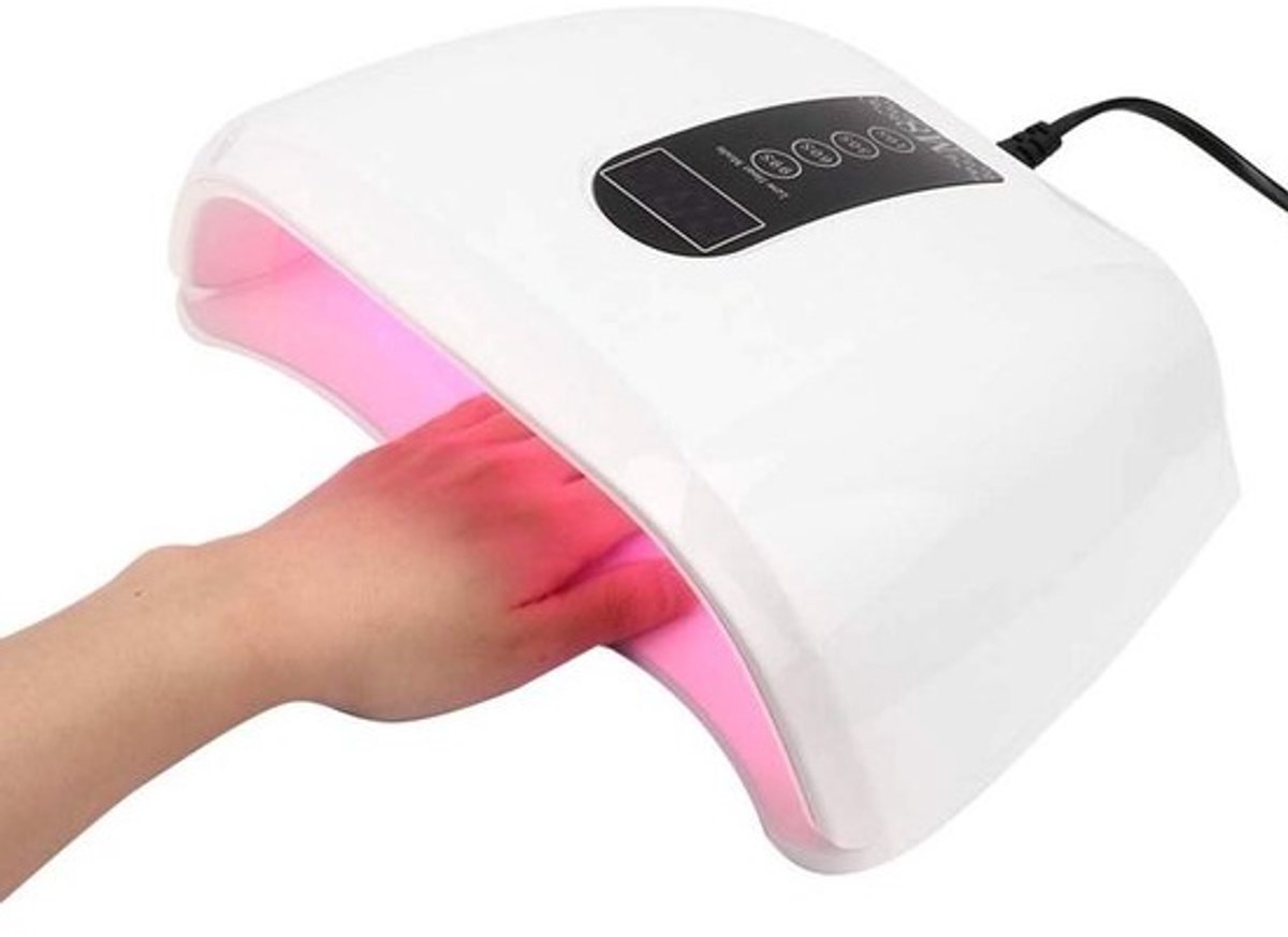 Professionele UV LED Nagellamp 96W - Gel Polish Droger met 4 Timers voor Twee Handen