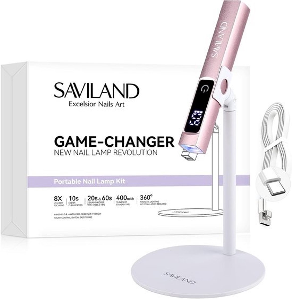Draadloze Mini UV Nagellamp 5W - Draagbare USB Gel Droger voor Acryl & Gelnagellak