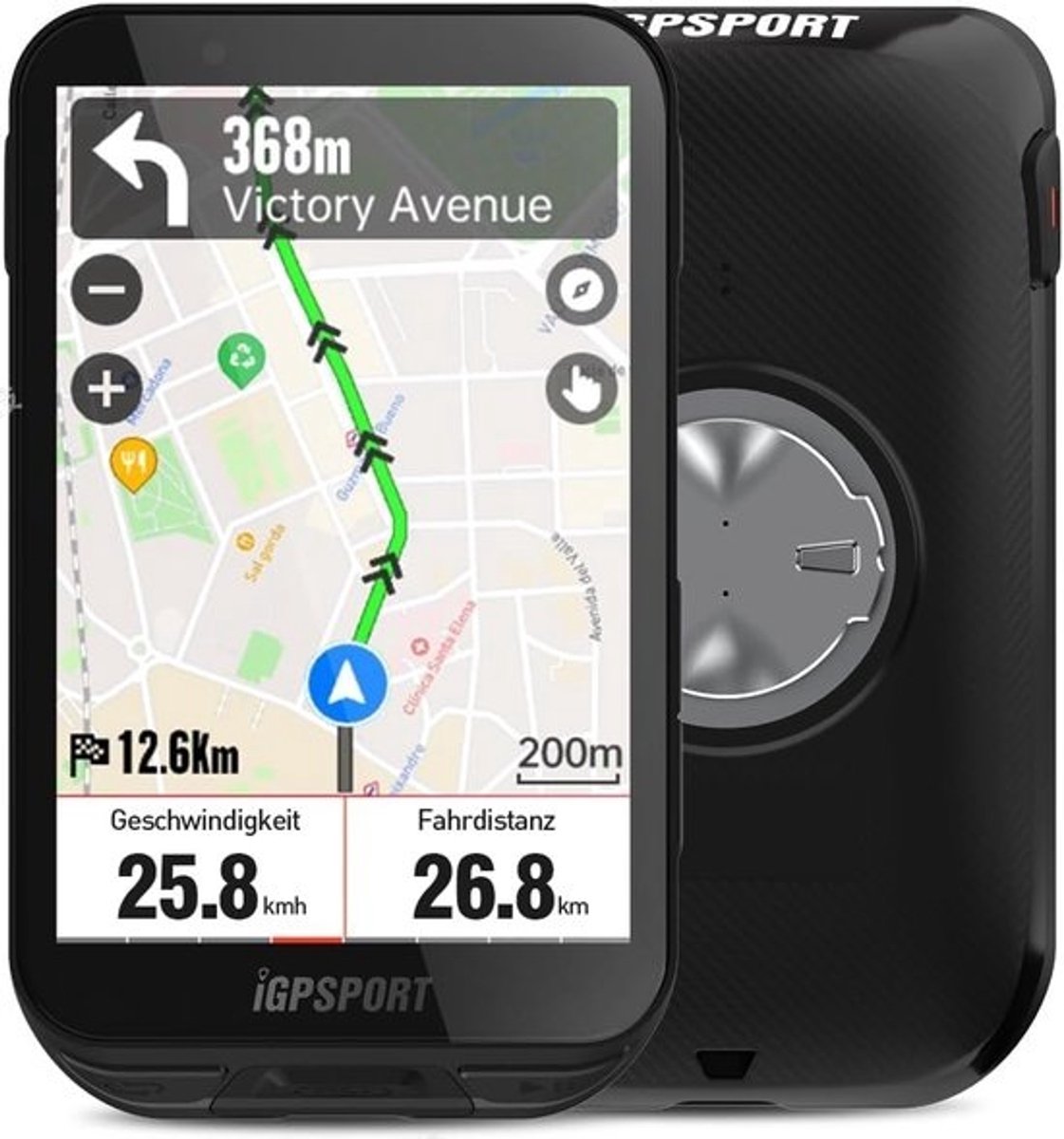 GPS Fietscomputer met 3.5 Inch Touchscreen, Offline Navigatiekaart en Lange Batterijduur
