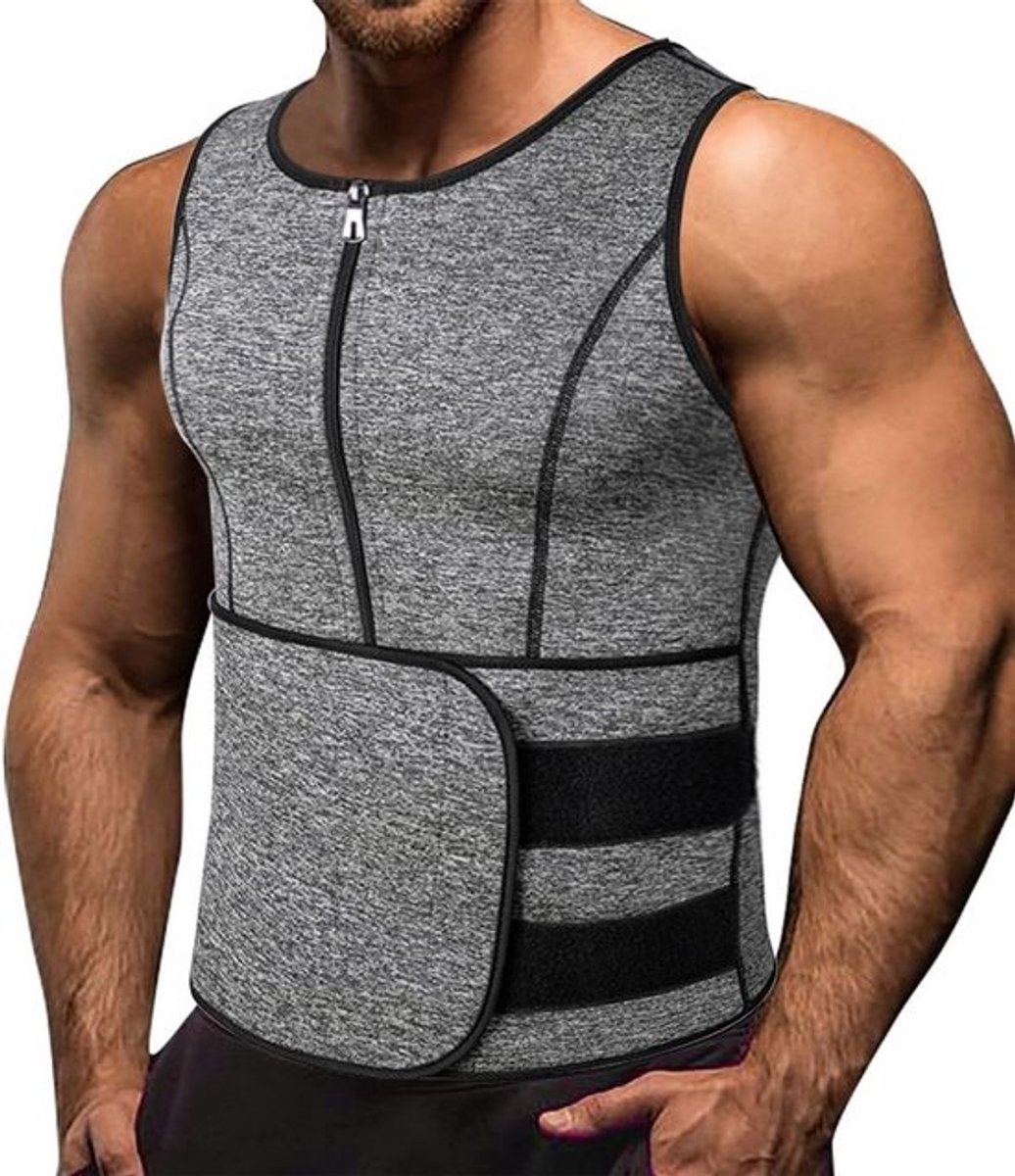 Neopreen Sauna Vest voor Heren voor Fitness en Houding