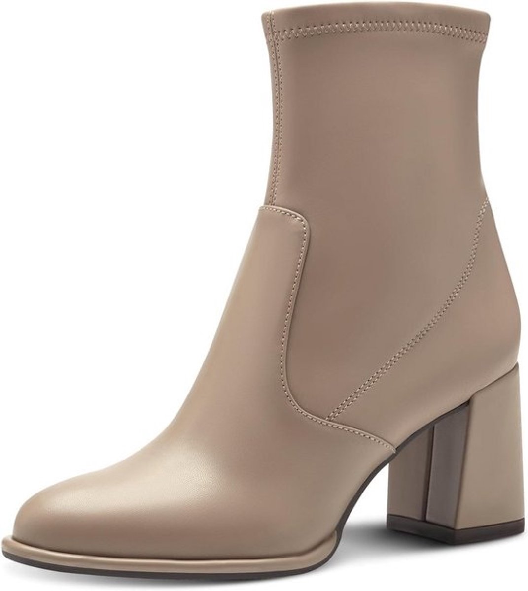 Dames Enkellaars met Blokhak en Anti-Slip Zool voor Optimaal Comfort
