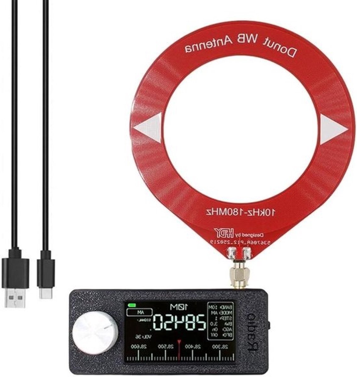 Mini Draagbare Radio - Ontvanger AM FM - Muziek Luisteren - Geavanceerde Chip - 4.9 cm IPS Display - Zwart