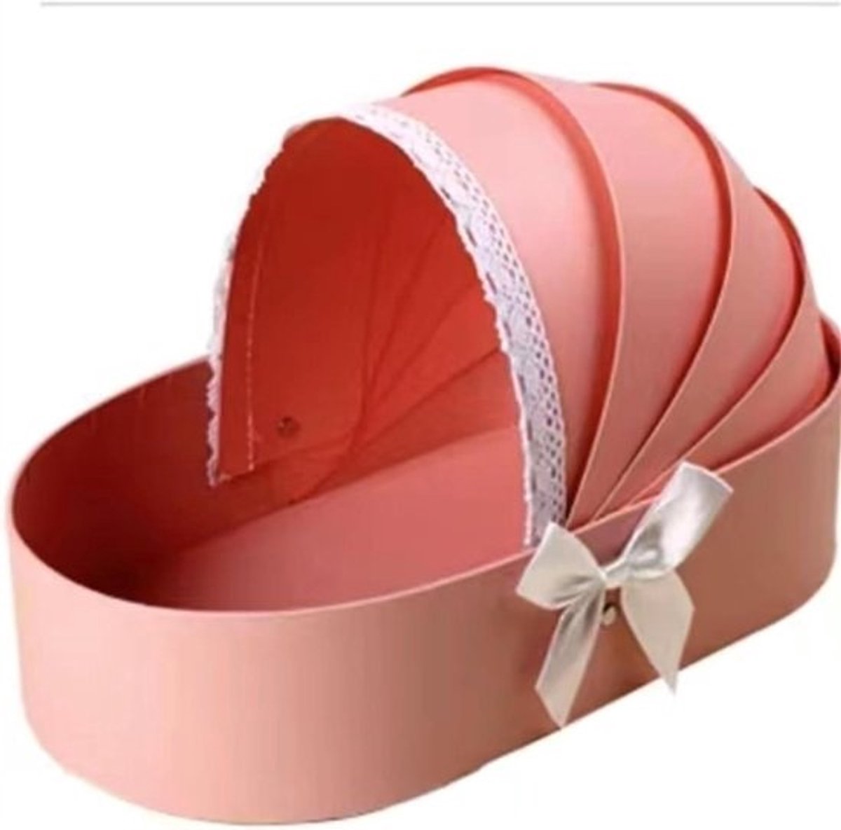 Kraft Afsluitbare Zakjes - Papieren Cadeautasjes - Cadeaus Inpakken - Halfopen Bloemendisplay - 3350 x 2100 x 1750 cm - Wit