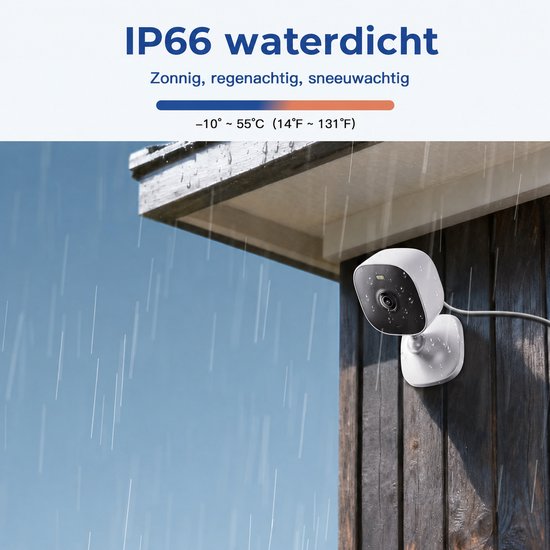 Wifi IP Bewakingscamera voor Binnen (2K-resolutie, tweeweg-audio, nachtzicht tot 10 m, tot 512 GB lokaal geheugen op TF-kaart) — afbeelding 3