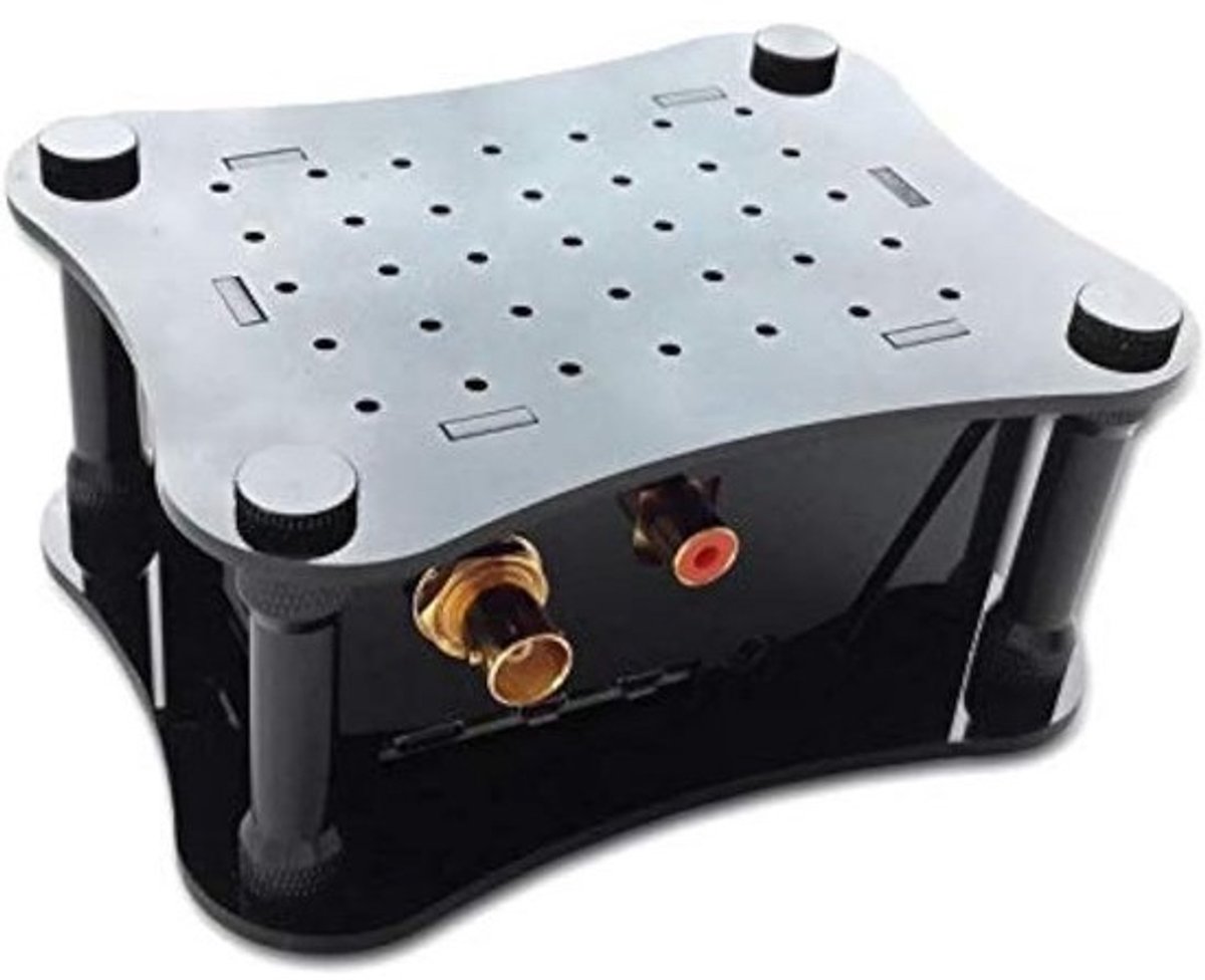 Acryl Behuizing - Raspberry Pi Case - Digitale Audio - Speciaal Ontworpen - 12 x 9.5 cm - Zwart