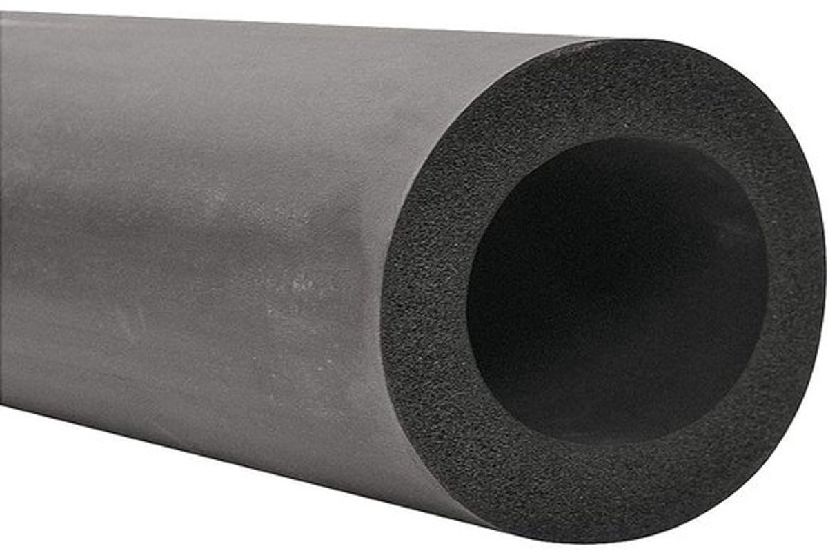 Schuimrubber Buisisolatie - Isolatiebuis Rubber - Pijpen Isoleren - Waterdicht Weerbestendig - 1.7/1.8 m Lengte - Zwart