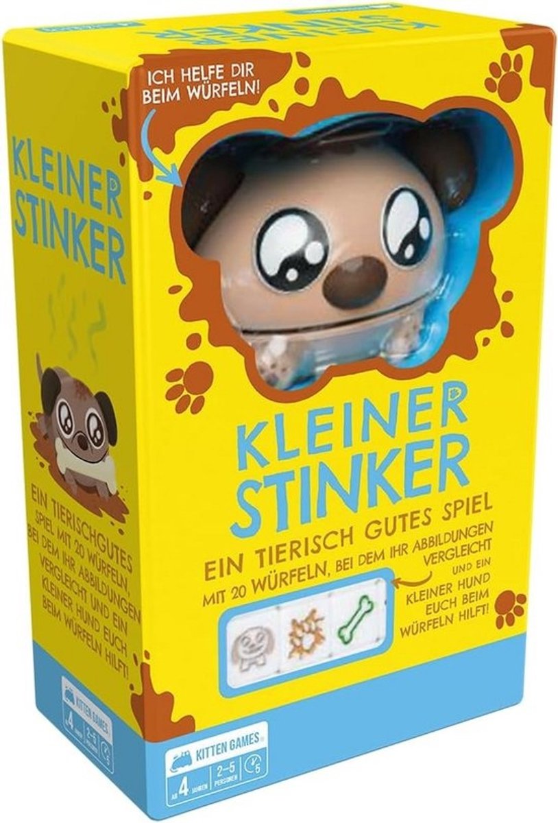 Kinderspel Kleine Stinker Dobbelspel voor 2-5 Spelers Vanaf 4 Jaar
