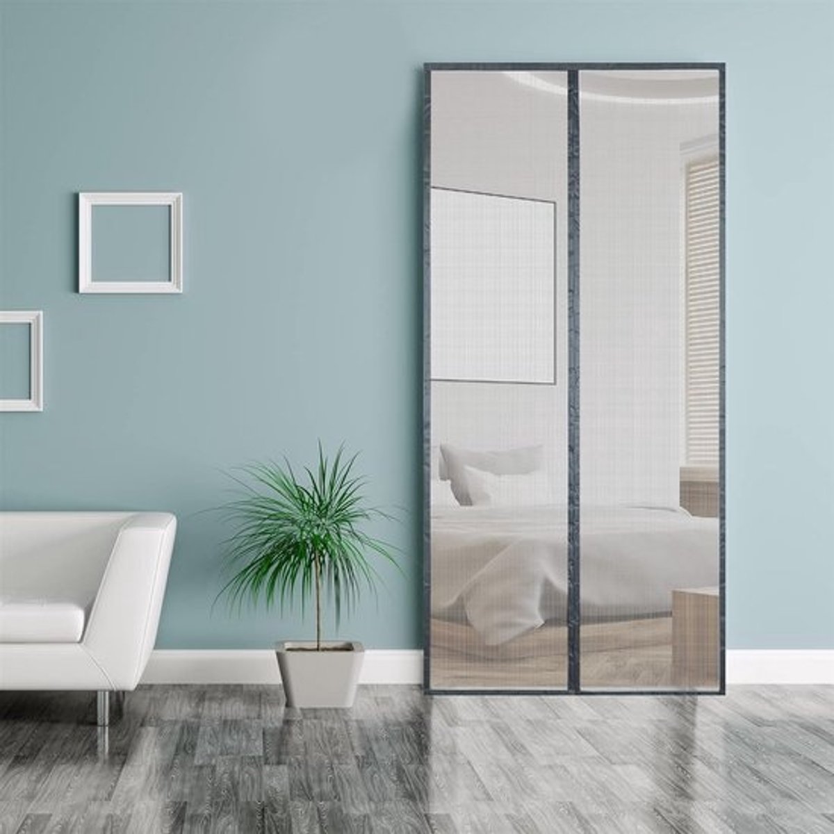 Vliegengordijn Met Magneet - Insectenhor Voor Deur - Zonder Boren - 100x200 cm