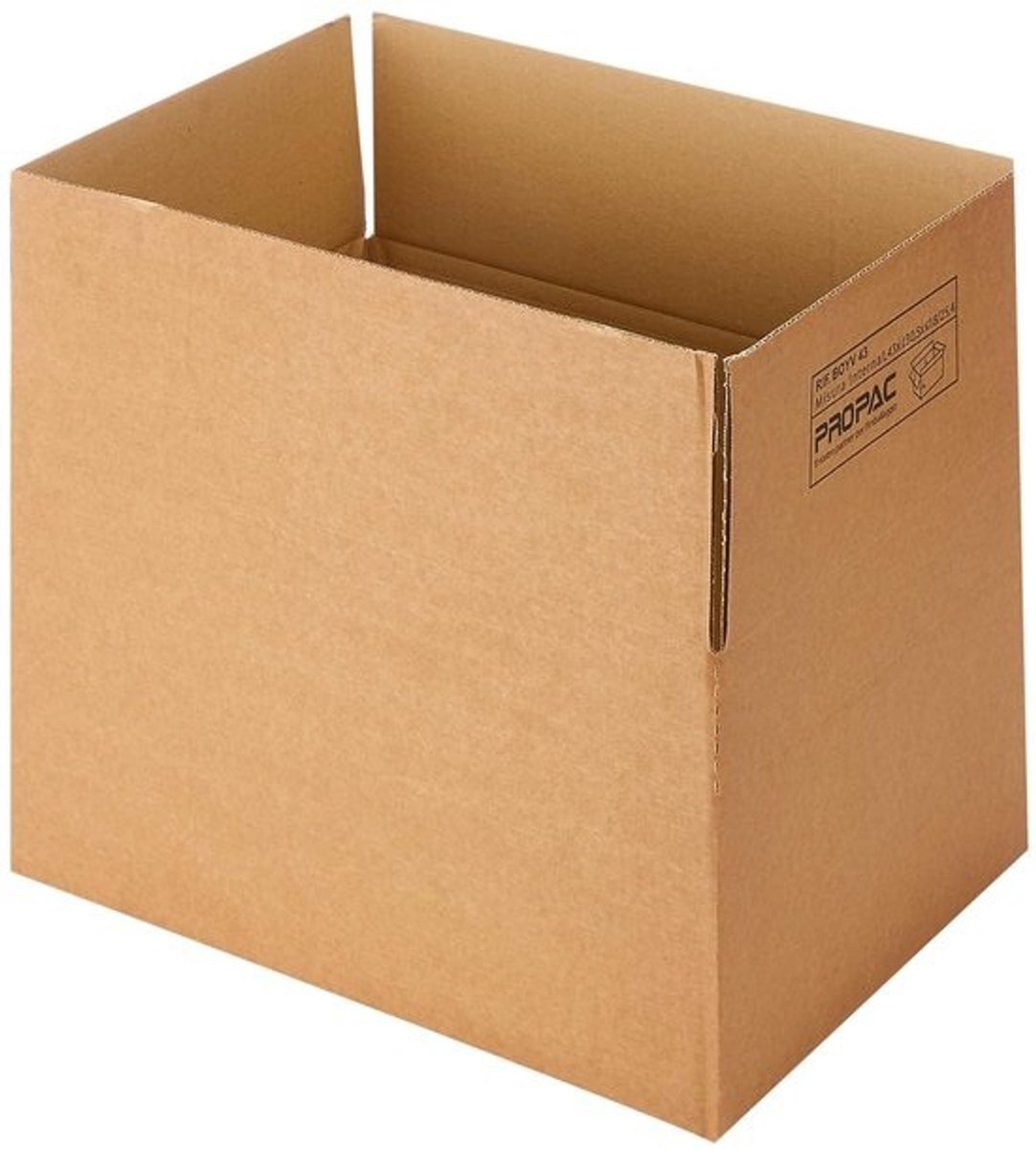 Opbergdozen - Verzenddozen - Veilig Opbergen - Variabele Hoogte - 30x25x23 cm - Bruin